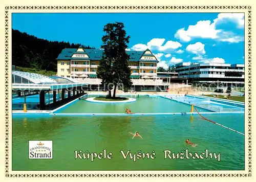 AK / Ansichtskarte Vysne Ruzbachy Grand Hotel Strand Kat. Tschechische Republik