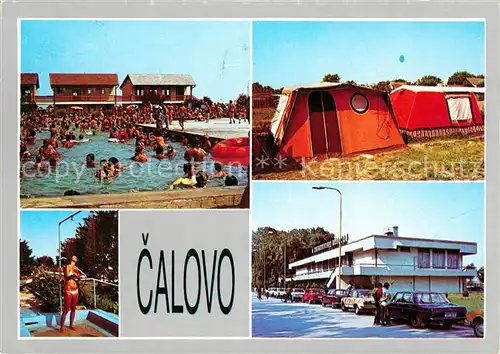 AK / Ansichtskarte Calovo Schwimmbad Camping Restaurant