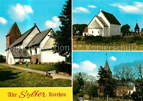 AK / Ansichtskarte Insel Sylt Alte Sylter Kirchen Kat. Westerland