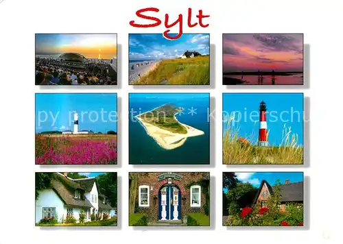AK / Ansichtskarte Insel Sylt Impressionen der Insel Fliegeraufnahme Kat. Westerland
