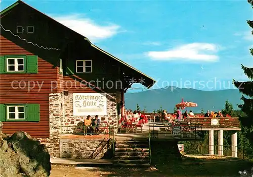 AK / Ansichtskarte Koetztinger Huette Berghaus auf dem Kaitersberg Bayerischer Wald