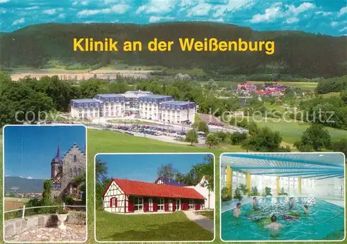 AK / Ansichtskarte Uhlstaedt Kirchhasel Klinik an der Weissenburg Hallenbad Kat. Uhlstaedt Kirchhasel