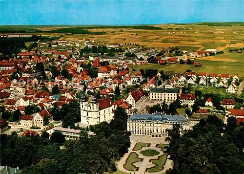 AK / Ansichtskarte Donaueschingen an der Donauquelle Schloss Schwarzwald Fliegeraufnahme Kat. Donaueschingen
