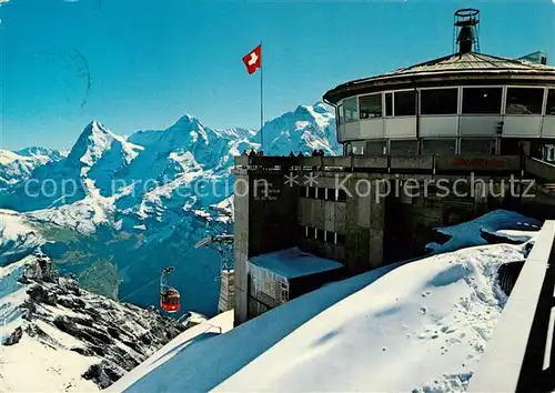 AK / Ansichtskarte Interlaken BE Schilhorngipfel Drehrestaurant Eiger Moench Jungfrau Berner Alpen Kat. Interlaken