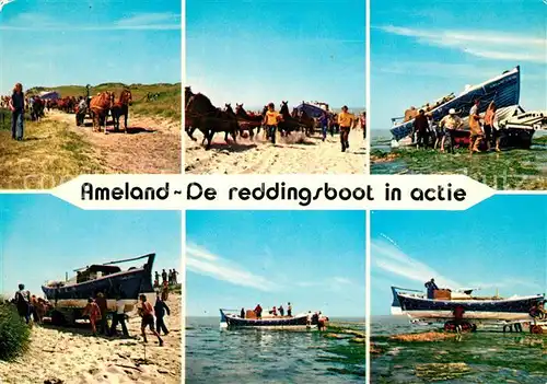 AK / Ansichtskarte Ameland De reddingsboot in actie Kat. Niederlande