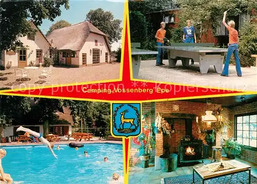 AK / Ansichtskarte Epe Gelderland Camping Vossenberg Tischtennis Swimming Pool Kaminzimmer Kat. 