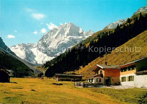 AK / Ansichtskarte Neustift Stubaital Tirol Pinnisalm mit Habicht Stubaier Alpen Kat. Neustift im Stubaital