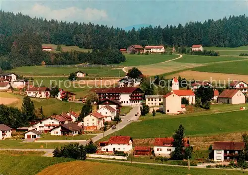 AK / Ansichtskarte Geiersthal Regen Hotel Gasthof Zum Kramerwirt Bayerischer Wald Fliegeraufnahme