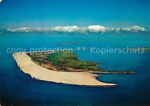 AK / Ansichtskarte Amrum Fliegeraufnahme Foehr Sylt  Strand Kat. Nebel