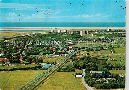 AK / Ansichtskarte Peter Ording St Fliegeraufnahme Panorama Kat. Sankt Peter Ording