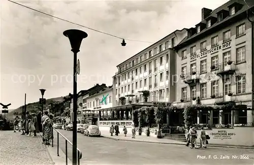 AK / Ansichtskarte Ruedesheim Rhein Rheinstrasse mit Parkhotel Deutscher Hof Kat. Ruedesheim am Rhein