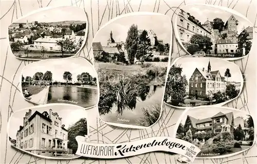 AK / Ansichtskarte Katzenelnbogen Schloss Schwimmbad Sanatorium Kat. Katzenelnbogen