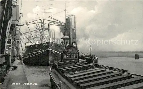 AK / Ansichtskarte Emden Ostfriesland Aussenhafen Kat. Emden