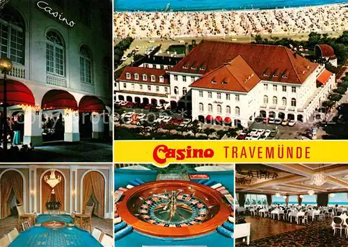 AK / Ansichtskarte Travemuende Ostseebad Casino Strand Kat. Luebeck
