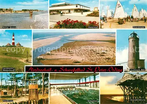 Peter Ording St Strand Wellenbad Strandsegler Leuchtturm Westerhave Boehl Ponderosa Kat. Sankt Peter Ording