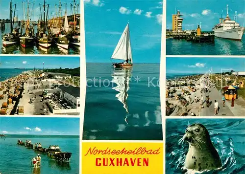 Cuxhaven Nordseebad Wattfahrt Hafen Fischkutter Kat. Cuxhaven