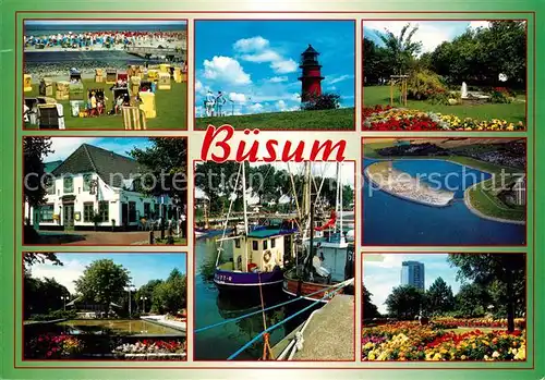 Buesum Nordseebad Strand Park Fischkutter  Kat. Buesum