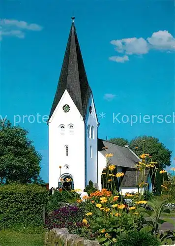 Amrum Sankt Clemens Kirche  Kat. Nebel