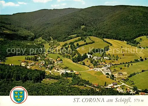 St Corona Wechsel Fliegeraufnahme am Schoepfl Kat. St. Corona am Wechsel