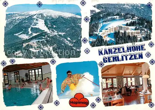 Kanzelhoehe Gerlitzen Skigebiet Schwimmbad Kat. Villach
