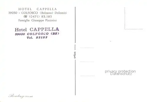 Colfosco Hotel Cappella Kat. Corvara Bolzano
