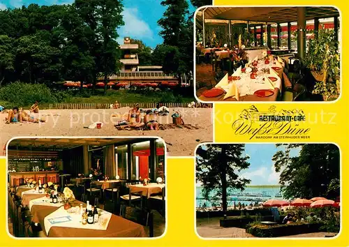 Mardorf Niedersachsen Restaurant Cafe Weisse Duene Strand  Kat. Neustadt am Ruebenberge