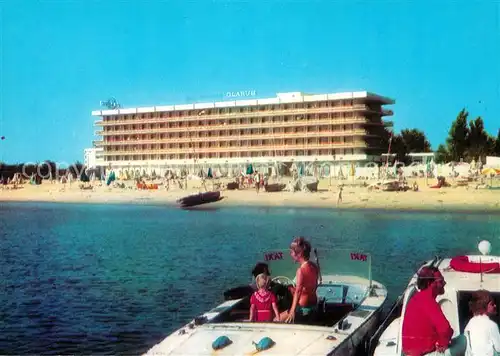Slantschev Brjag Hotel Glarus Motorboot Strand Kat. Bulgarien