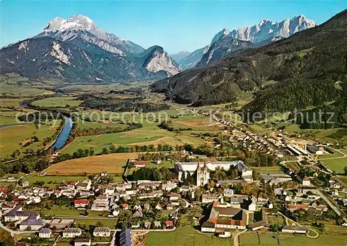 Admont Steiermark Benediktinerstift Alpenpanorama Fliegeraufnahme Kat. Admont