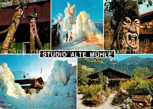 Mayrhofen Zillertal Studio Alte Muehle Ausstellungen Mineralien Edelsteine Gemaelde Schnitzereien Bunte Eisberge Kat. Mayrhofen
