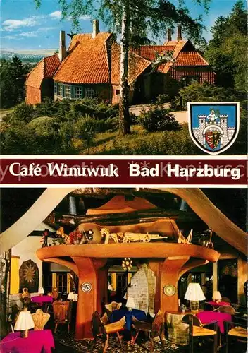 Bad Harzburg Cafe Winuwuk Gastraum Wappen Kat. Bad Harzburg