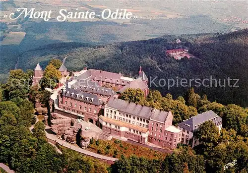Mont Sainte Odile Mont Ste Odile Monastere Kloster Fliegeraufnahme Kat. Rhinau