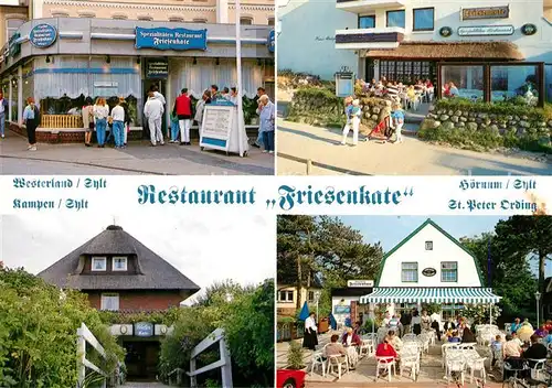 AK / Ansichtskarte Westerland Sylt Restaurant Friesenkate Kat. Westerland