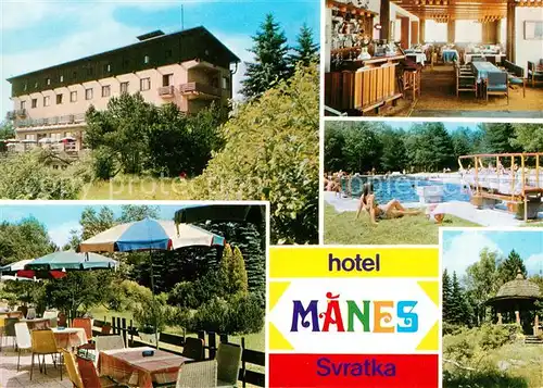 AK / Ansichtskarte Svratka Interhotel Manes Restaurant Swimming Pool Kat. Swratka