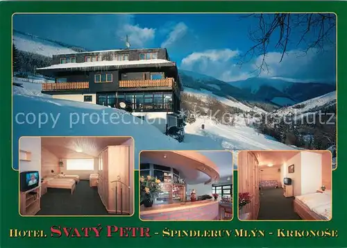 AK / Ansichtskarte Spindlermuehle Spindleruv Mlyn Hotel Svaty Petr Winterlandschaft Kat. Trutnov