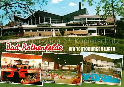 AK / Ansichtskarte Bad Rothenfelde Sole Wellenbad Cafe Restaurant Aussenbecken  Kat. Bad Rothenfelde