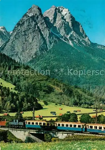 AK / Ansichtskarte Zugspitzbahn Grosser und kleiner Waxenstein Kat. Eisenbahn