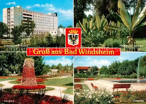 AK / Ansichtskarte Bad Windsheim Frankenland Klinik Palmen Kurpark Kurklinik Kat. Bad Windsheim