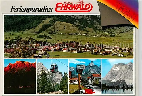 AK / Ansichtskarte Ehrwald Tirol Panorama Gondelbahn Zugspitze