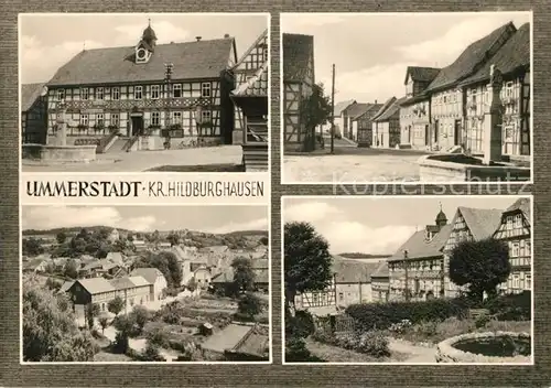 AK / Ansichtskarte Ummerstadt Fachwerkhaeuser Dorfbrunnen Kat. Ummerstadt