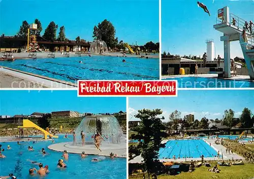 AK / Ansichtskarte Rehau Oberfranken Freibad Teilansichten Kat. Rehau