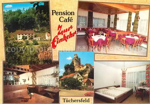 AK / Ansichtskarte Tuechersfeld Pension Cafe Zur Einkehr Gaststube Gaestezimmer Kat. Pottenstein