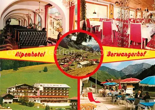 AK / Ansichtskarte Berwang Tirol Alpenhotel Berwangerhof Gastraum Speisesaal Terrasse Kat. Berwang