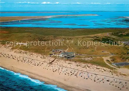 List Sylt Weststrand Nordseebad Fliegeraufnahme Kat. List