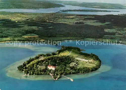 Insel Mainau Insel Reichenau Untersee Ausfluss des Rheins Fliegeraufnahme Kat. Konstanz Bodensee