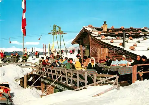 Seiser Alm Laurinhuette Berghuette Wintersportplatz Dolomiten Kat. Seis am Schlern Kastelruth Suedtirol