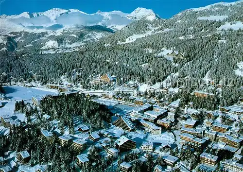 Montana Vermala Wintersportplatz Alpen Fliegeraufnahme Kat. Randogne