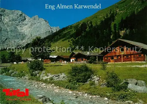 Eng Alm Almen Bergbach Karwendelgebirge