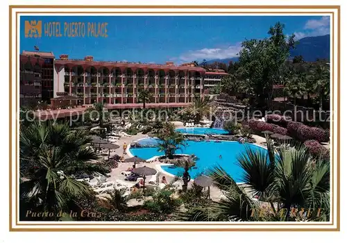 Tenerife Hotel Puerto Palace Schwimmbad Palmen Kat. Islas Canarias Spanien