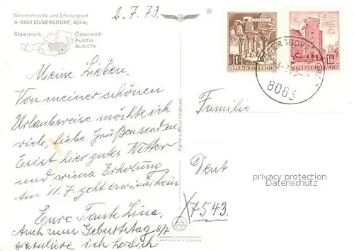 Eggersdorf Graz Fliegeraufnahme Kat. Eggersdorf bei Graz