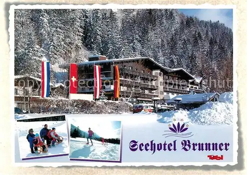 Walchsee Tirol Seehotel Brunner Kat. Walchsee